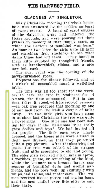 "Our AIM" journal extract, Christmas 1909. AIATSIS